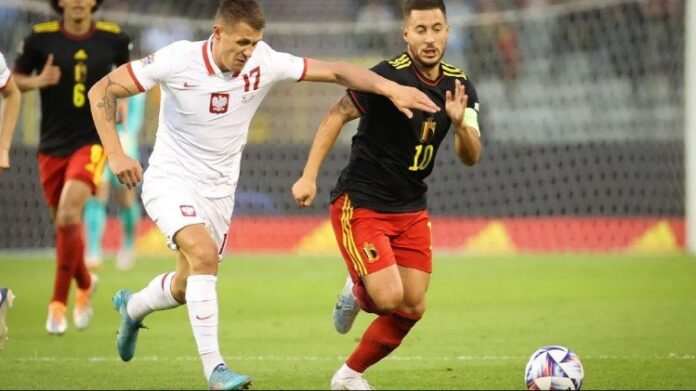 UEFA Nations League: Belgium beat Poland 6-1 after trailing by one goal, securing their first win of the tournament
