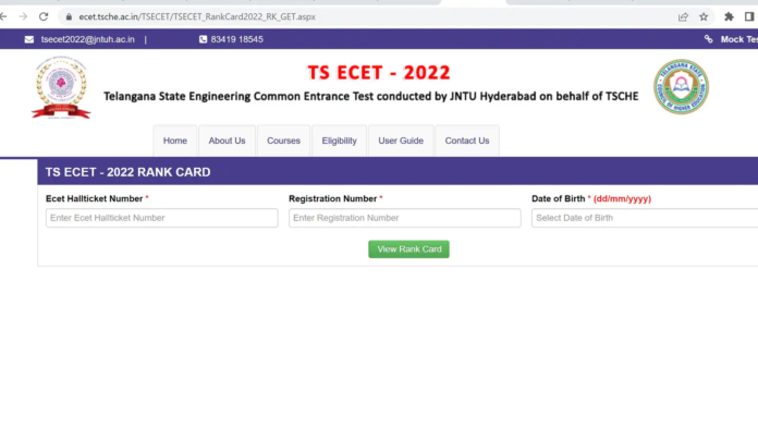 TS ECET 2022 result declared at ecet.tsche.ac.in, get rank card here