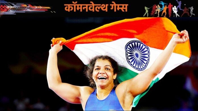 CWG: Sakshi Malik hits the opposing wrestler in a minute after going 4-0 down
