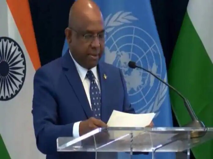 UN India Event Maldives FM Begins Address On A Special Note Bharat Ko Badhai...
