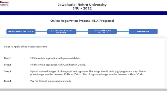JNU Admission 2022: Registration for UG courses through CUET begins