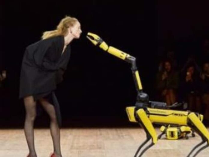 Robot Dogs In Paris Fashion Week Steal Show As Walk With Models Shows...
