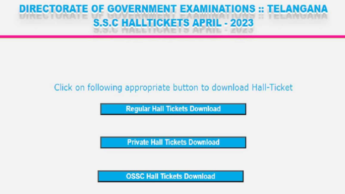 TS SSC Hall Tickets 2023 released at bse.telangana.gov.in, download link here