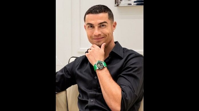 Ronaldo's new watch is made of 300 rare stones
