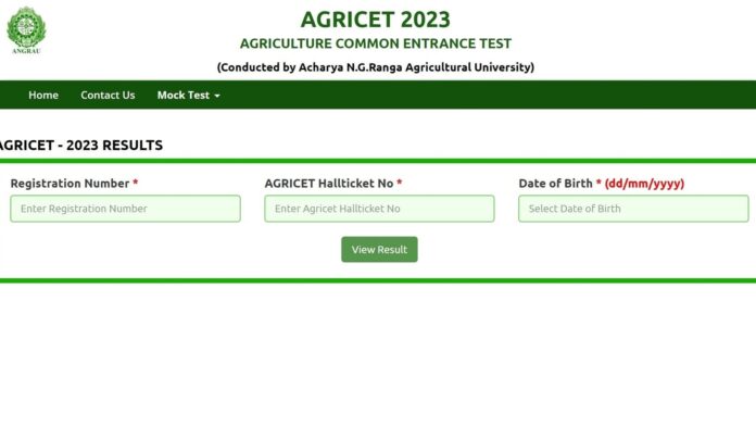 AGRICET 2023 results released at angrau.ac.in, here's direct link to check