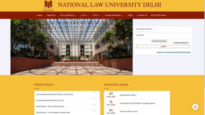 AILET result 2024 out on nationallawuniversitydelhi.in, direct link here