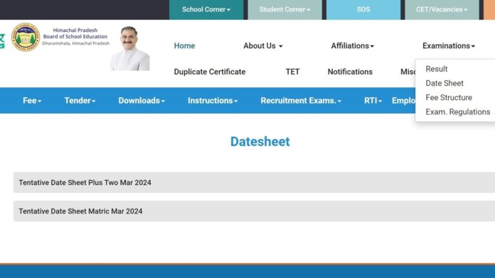 HPBOSE Board exam 2024 class 10th and 12th date sheet released at hpbose.org