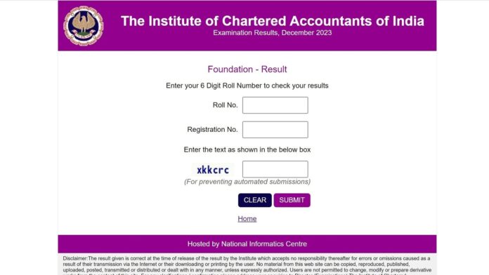 ICAI CA Foundation result 2023 released, know how to check