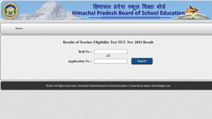 HPTET 2023 results released, know how to check result at hpbose.org